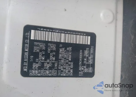 2019 Nissan Armada Platinum z USA, uszkodzony, nr VIN JN8AY2NCXK9583644